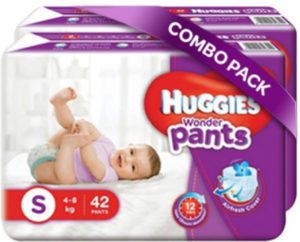 Huggies Wonder Pants Small Size Diapers - S (84 Pieces) at Rs 475 only flipkart