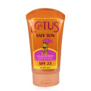 Lotus herbal safe sun lotion