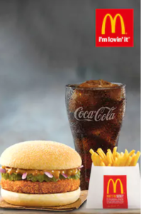 mcaloo tikki regular meal at Rs 95 only