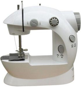 Buy CheckSums 11654 4 In 1 compact Mini Sewing Machine with foot pedal and adapter-Grey Electric Sewing Machine ( Built-in Stitches 1) for Rs.799 only