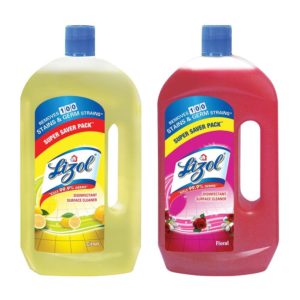 Buy Lizol Disinfectant Floor Cleaner - 975 ml (Citrus) with Lizol Disinfectant Floor Cleaner - 975 ml (Floral) for Rs.221 only