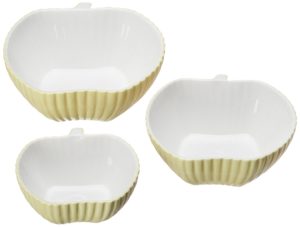 Buy Sanjeev Kapoor Bone China Apple Bowl Set, Set of 3, 400ml, Yellow for Rs.371 only