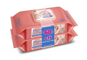 Amazon- Buy Johnson's Baby Skincare Wipes, 2*80 cloth wipes (Pack of 2, Rs. 60 off) at Rs 308