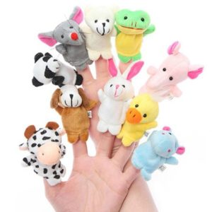 Amazon- Buy Kuhu Creations Animal Finger Puppet, Multi Color (Pack of 10) at Rs 211