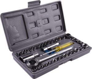 Buy M9GI All-in-One Metal 40 Piece Hand Tool Kit Socket Set (Pack of 40) for Rs.274 only