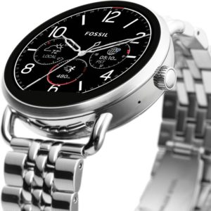 Flipkart - Buy Fossil Q Wander Silver Smartwatch (Silver Strap Regular) at Rs 9995