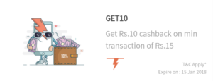 FreeCharge – Rs 10 Cashback on Recharge & Bill Payment