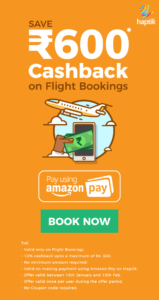 Haptik- Get flat 10% Cashback on Flight 