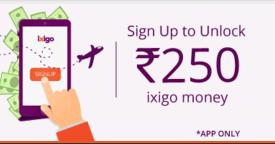 Ixigo- Rs 250 on sign up