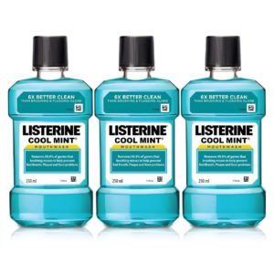 Listerine Cool Mint Mouthwash - 250ml (Buy 2 Get 1 Free) amazon