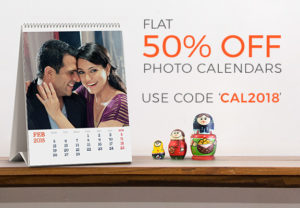 Zoomin- Get Flat 50% Cashback All Photo Calenders