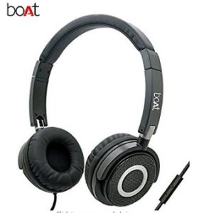 boAt Black BassHeads 900 Wired Headphone with Mic