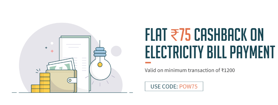 freecharge electricity flat rs.75 cb