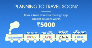 ixigo train ticket booking offer