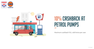 FreeCharge - 10%Cashback on Indian Oil & HP Petrol Pumps