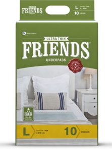 Friends Ultrathin Underpads (10 Underpads) Large