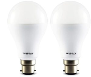 PaytmMall- Buy Wipro 10Watt LED Bulb Cool Day Light 6500K (Pack of 2) at Rs 99 (After cashback)