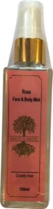 Roots & Above Pure Natural Rose Face And Body Mist Spray