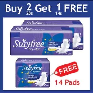 Stayfree Dry-Max All Night Ultra-thin XL