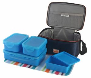 Amazon - Buy All Time Plastic Lunch Box with Bag Set