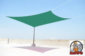 Amazon - Buy HIPPO Shade Sail Green 9.5X10 FT with SS hook & Rope and 90% Sun Blockage at Rs 899