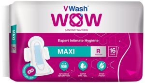 Amazon - Buy Vwash Wow Maxi Sanitary Napkin 16 Count