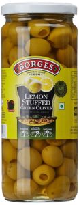 Borges Lemon Stuffed Green Olives, 450g