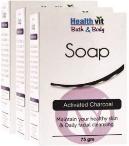 Flipkart - HealthVit Bath & Body Charcoal Bathing Bar