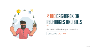 FreeCharge Loot – Get Rs 100 Cashback on Recharge