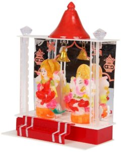 Lexton DPL-09 8-Watt Lighted Laxmi Ganesh Mandir (Multicolour)