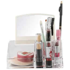 Miamour Plastic Make-Up Organizer, White