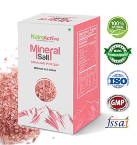 NutroActive Mineral Salt, HIMALAYAN PINK SALT Medium Size Grain