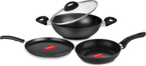 Pigeon Titanium Hard anodised 4 pcs Gift Set Induction Bottom Cookware Set