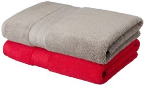 Solimo Ultra-Soft 100% Cotton 2 Piece Bath Towel