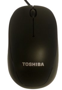 Toshiba U55 USB Optical Mouse (Metallic Black)