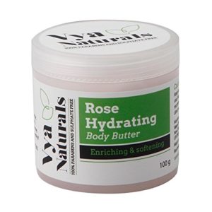 Vya Naturals 100% PARABENS AND SULPHATE FREE Rich Rose Body Butter For Soft And Hydrated Skin - 100 Grams