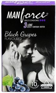 Amazon - Buy Manforce Dotted Black Grapes 10's Condom at Rs. 39