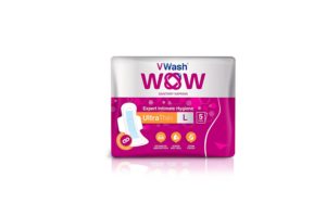 Amazon - Buy VWash Wow Sanitary Napkin Ultra Thin - 5 Count (Large)  at Rs 29