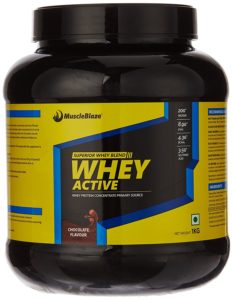 Amazon - Muscleblaze's Whey Active 1kg, Chocolate