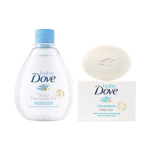 Baby Dove Baby Massage Oil, 75g with Free 200ml