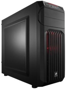 Corsair Carbide Series CC-9011050-WW Mid-Tower Steel Gaming Case with Red LED