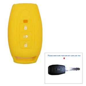 KMH TA00002YL Silicone 3 Button Remove Key Cover (Yellow)