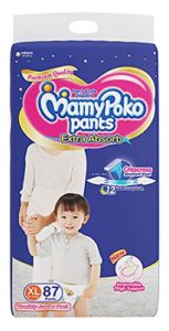 MamyPoko Pants Extra Absorb Diaper Monthly Jumbo Pack, Extra Large, 87 Diapers