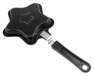 Okay Star Shape Mini Fry Pan, Black