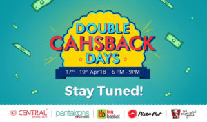 Paytm Double Cashback days