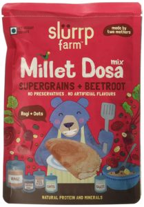 Slurrp Farm Millet Dosa Mix, Supergrains and Beetroot, 150g