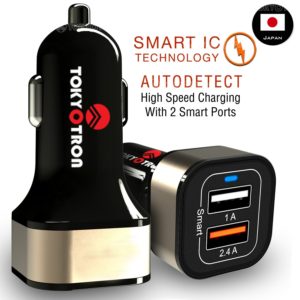 Tokyotron IGH00062 3.1A Dual Port USB Car Charger