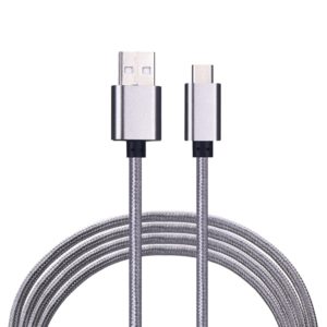 iPro Mc-20 Fast Charging Nylon Micro USB Data and Sync Cable (Silver)