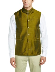 Amazon- Buy Freehand Men's Banded Collar Cotton Jacket at Rs 259