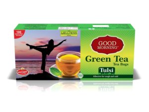 Amazon- Buy Good Morning Green Tea Tulsi Tea, 150g at Rs 197